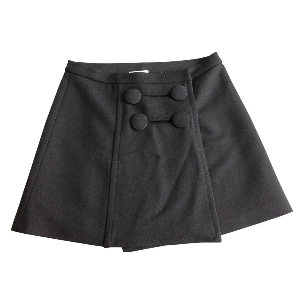 Black Viscose Skirt