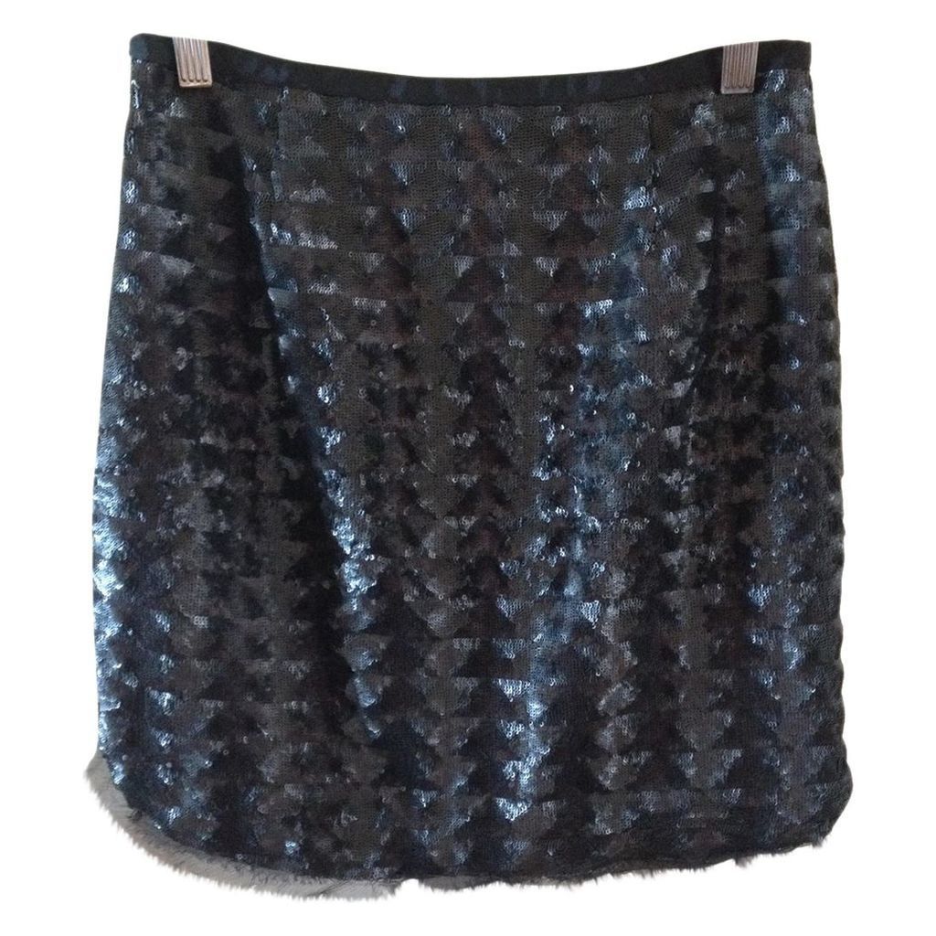 SEQUINNED LOOK SKIRT, SIZE 36