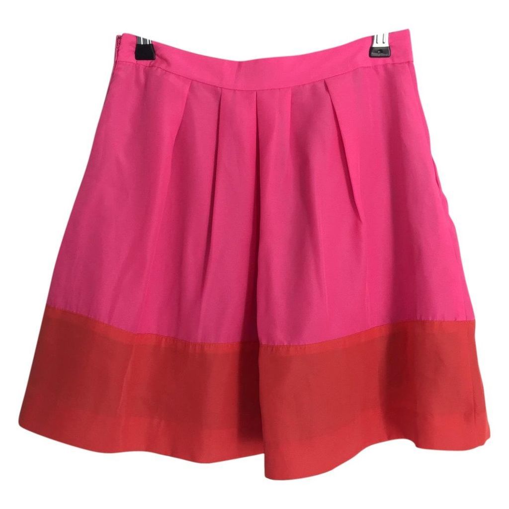 Bright Pink Skirt With Orange Stripe