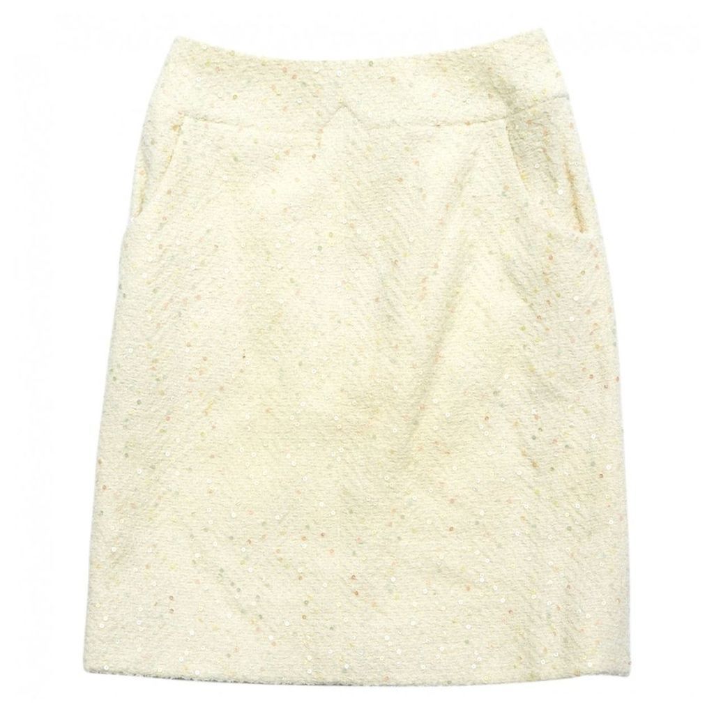 White Wool Skirt