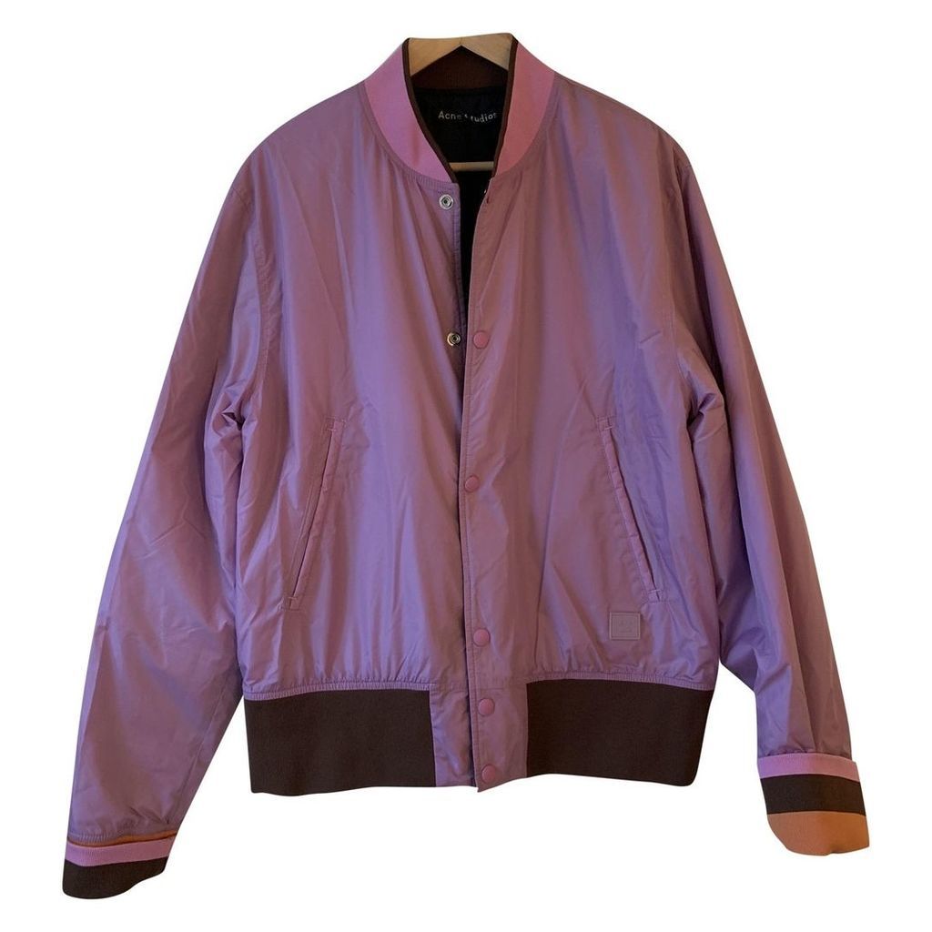 Purple Polyester Coat