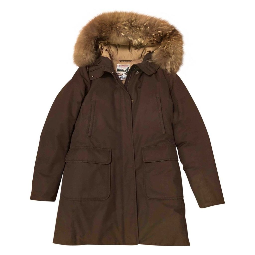 Brown Polyester Coat
