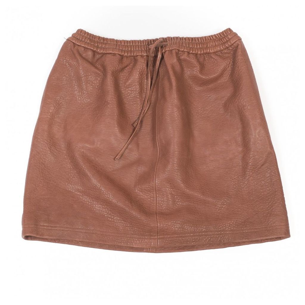 Brown Leather Skirt