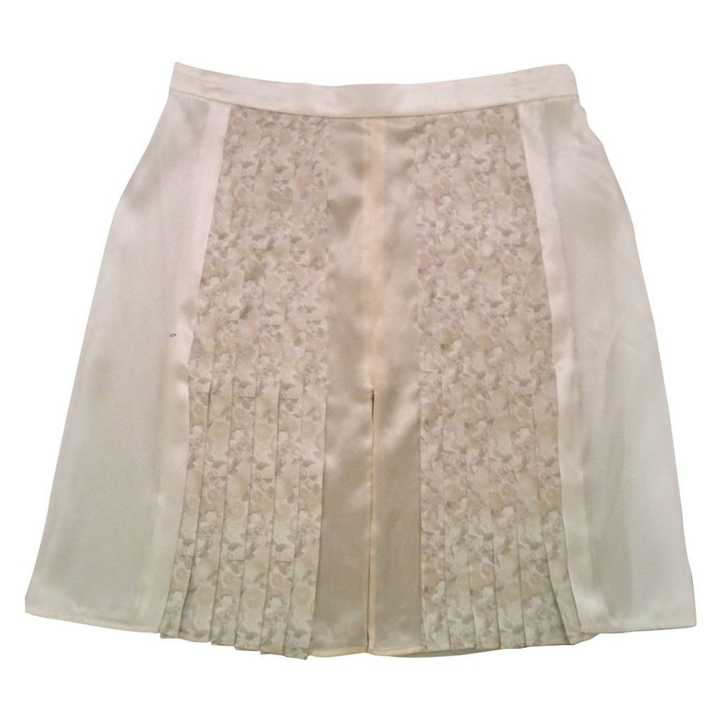 White Silk Skirt