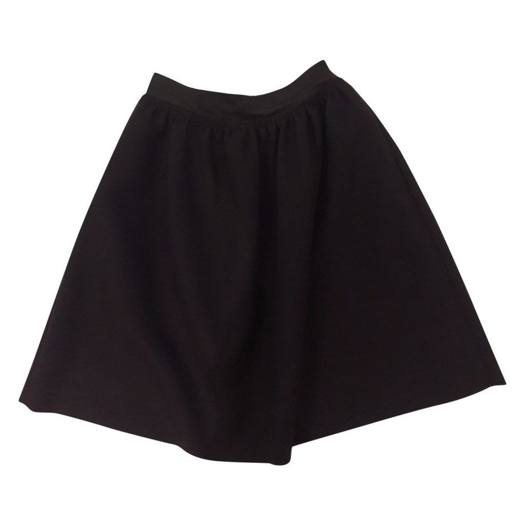 Wool mid-length skirt