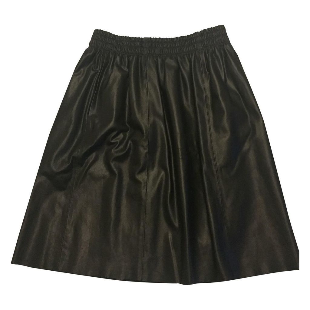 Pony-style calfskin mid-length skirt