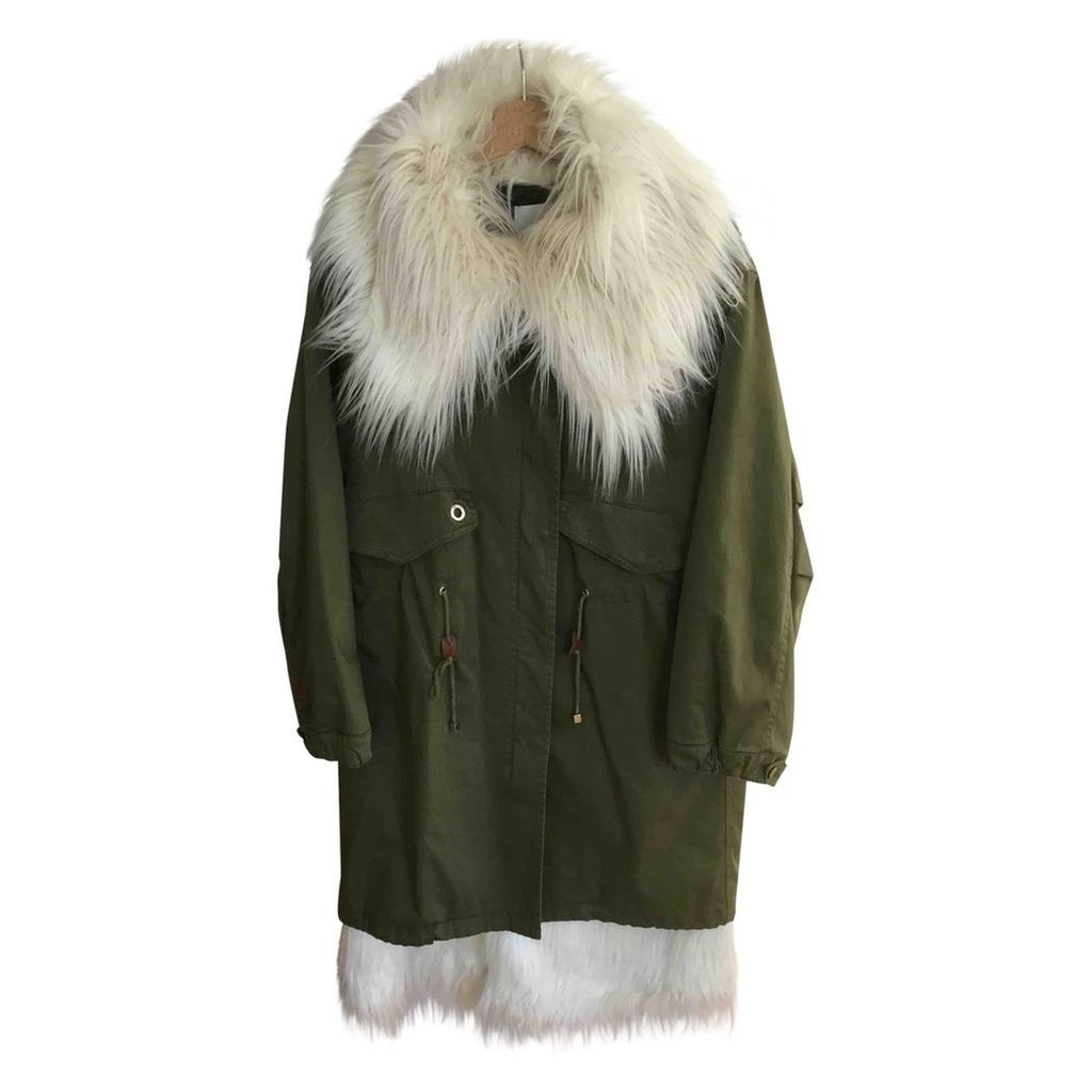 Green Polyester Coat
