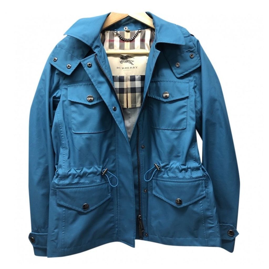 Blue Polyester Coat