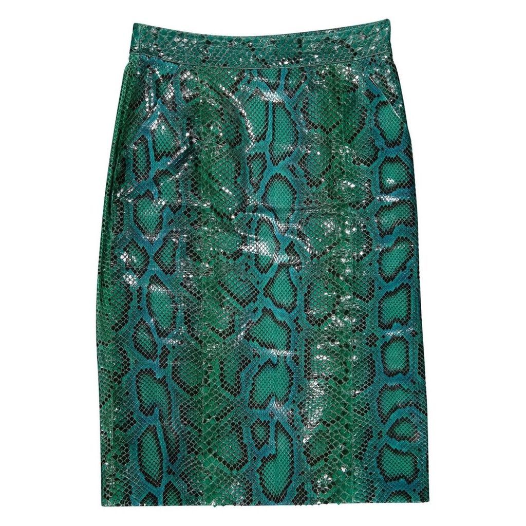 Python mid-length skirt