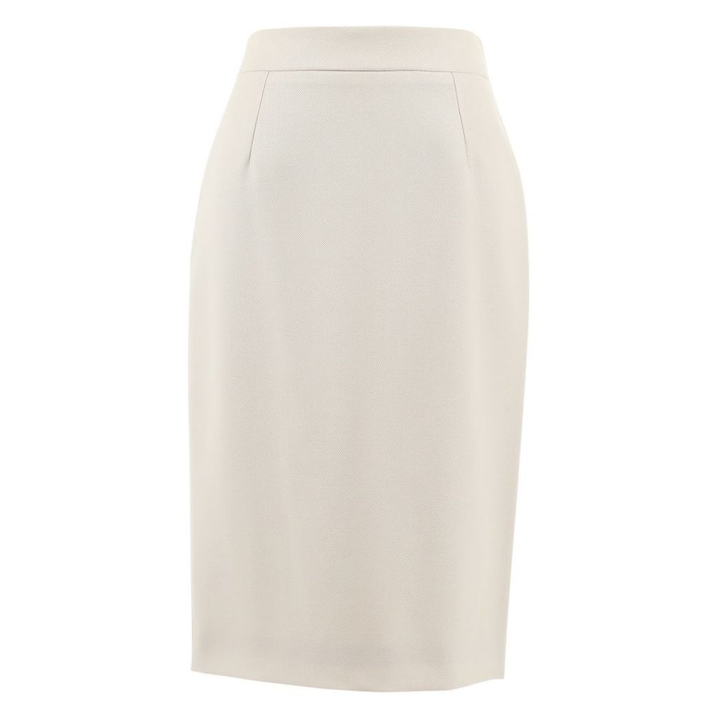 Wool mid-length skirt