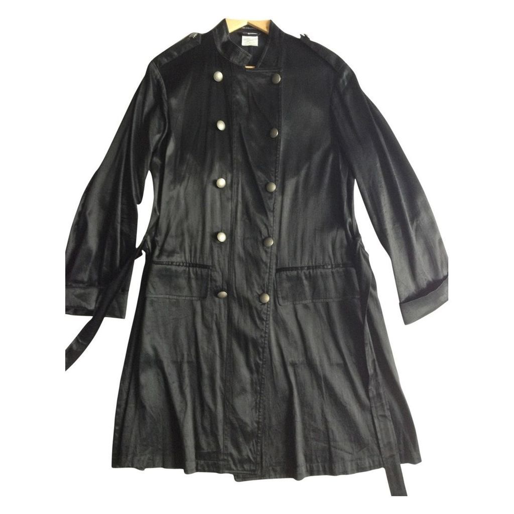 Black Silk Trench coat