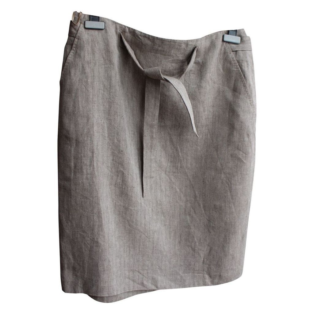 Linen skirt suit