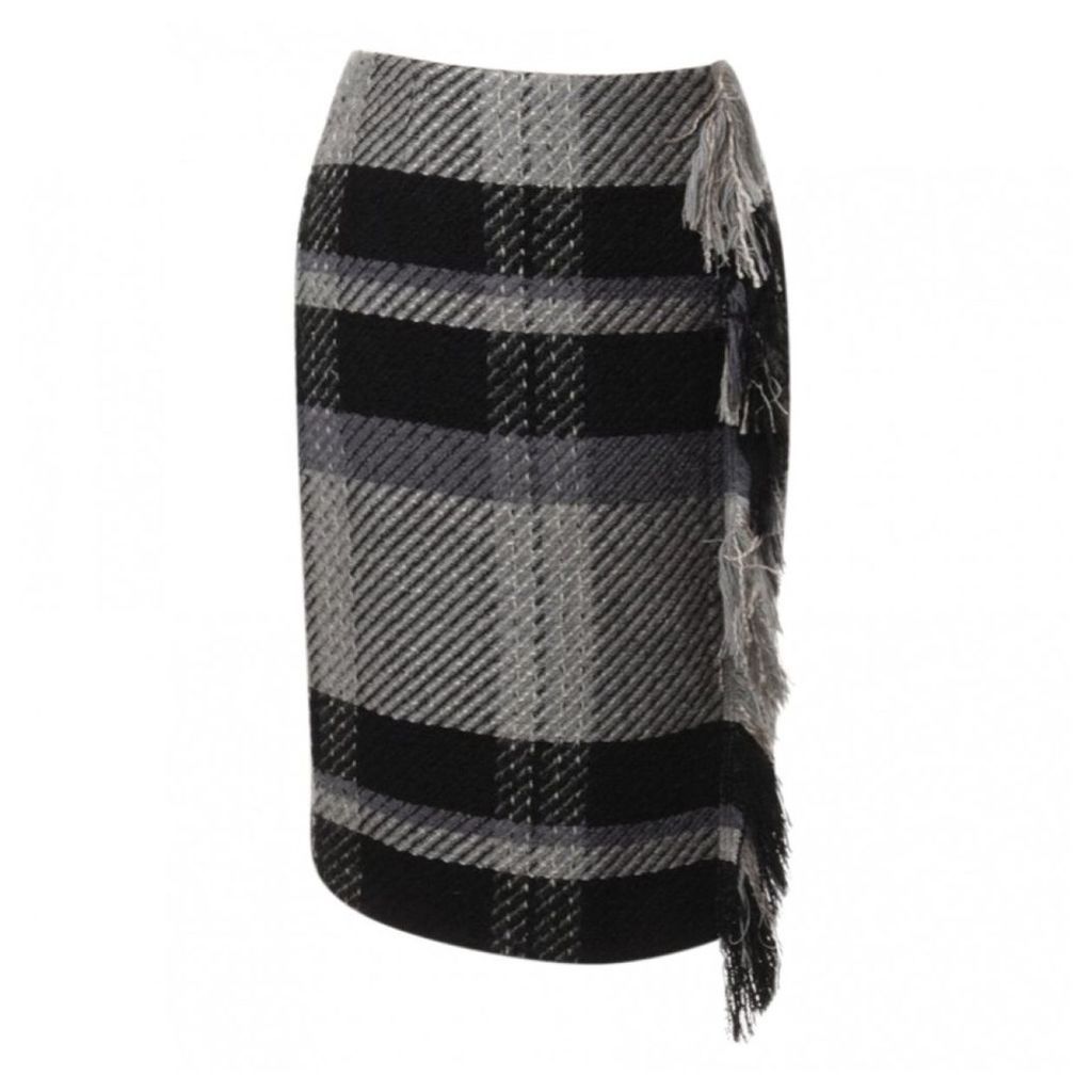 Tweed mid-length skirt