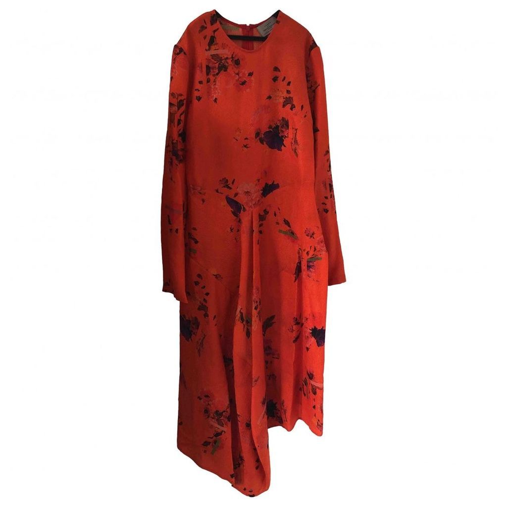 Silk mid-length dress