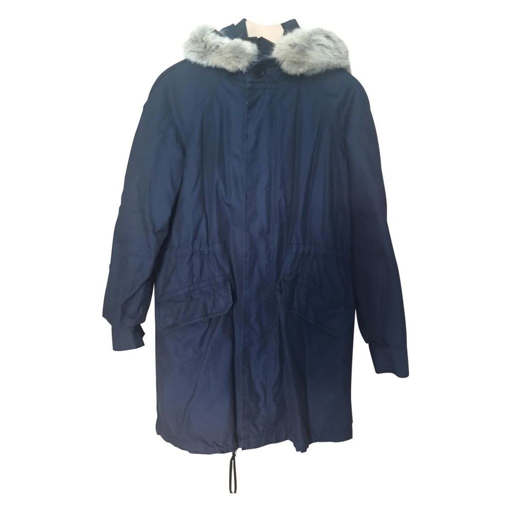 Blue Synthetic Coat