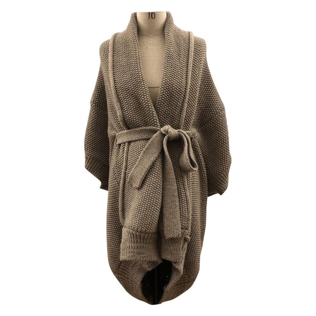 Wool cardi coat