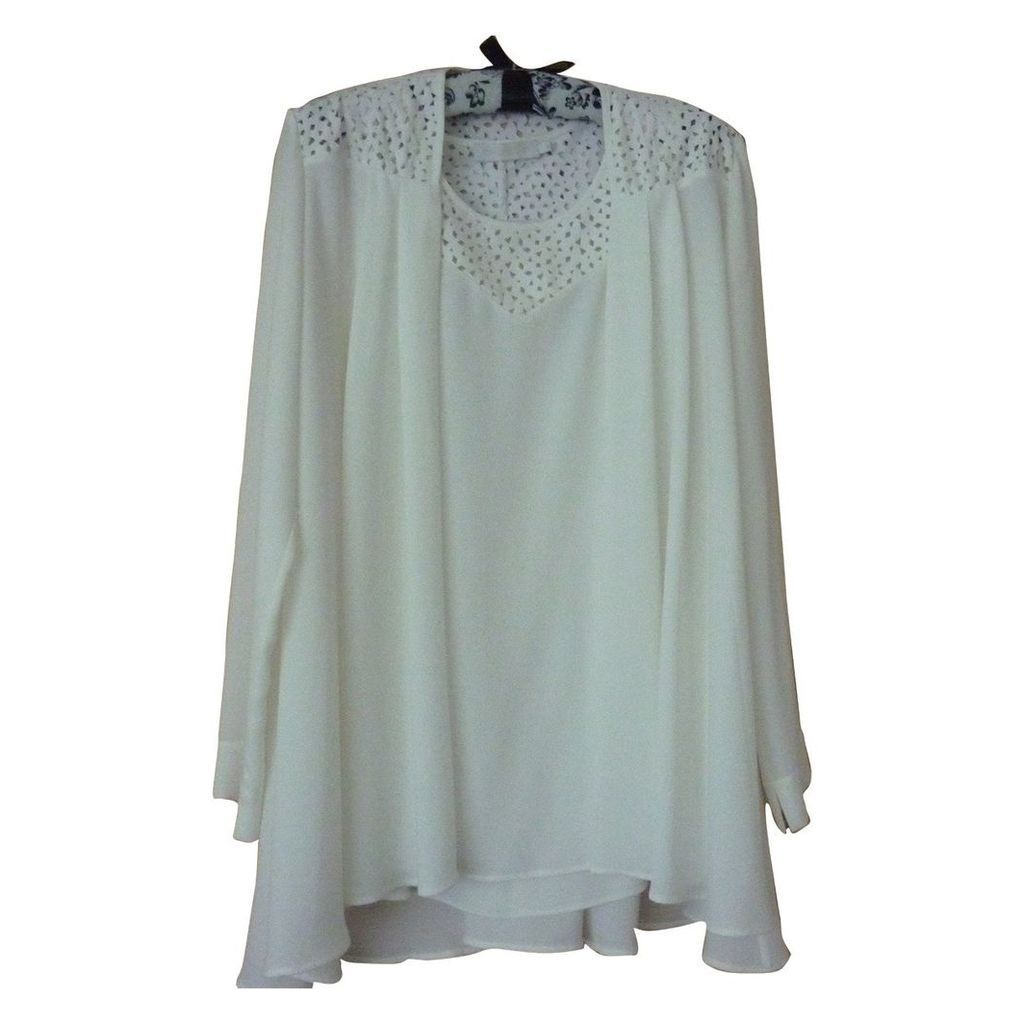 White Polyester Top