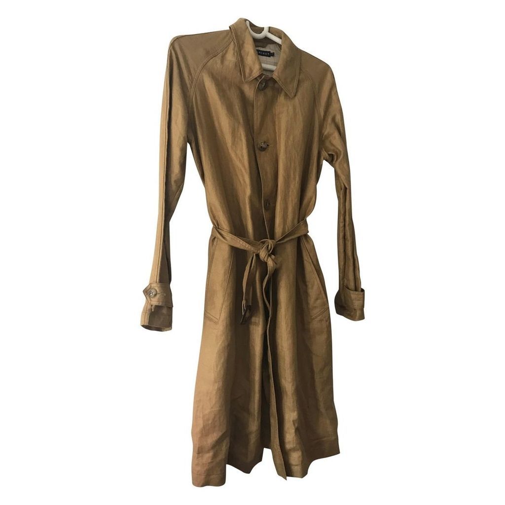 Linen trench coat