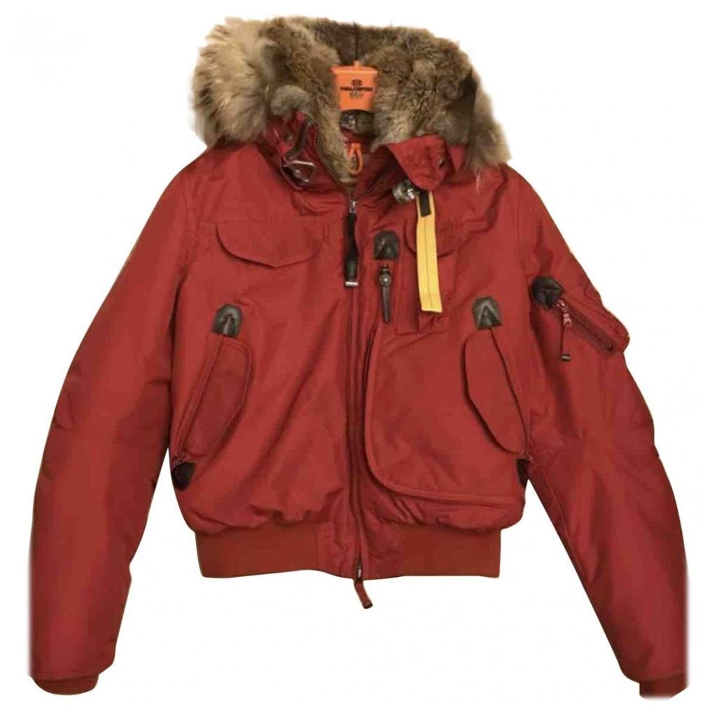 Red Polyester Coat