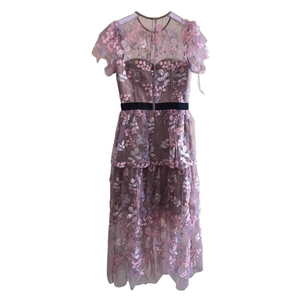Lace mid-length dress