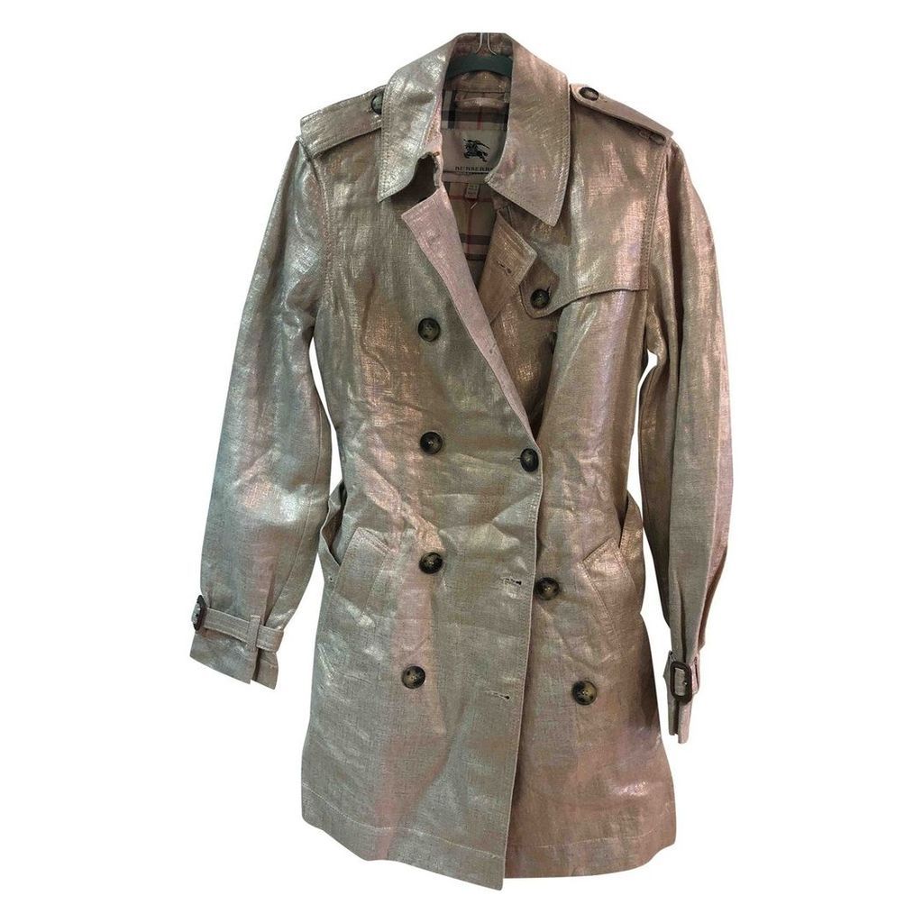 Linen trench coat