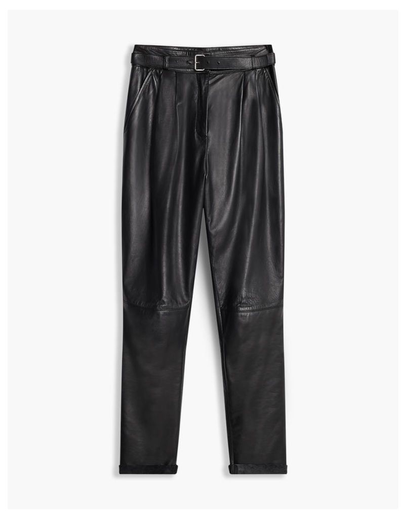 Belstaff Emely 2.0 Leather Trousers Black