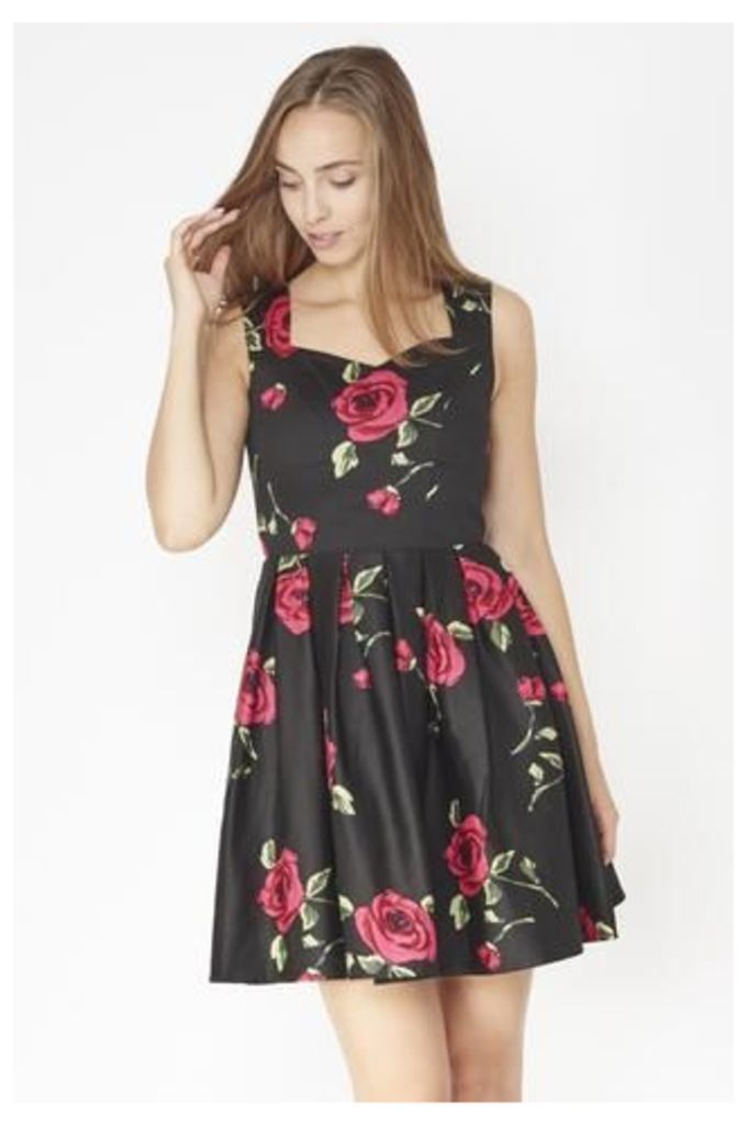 Sweetheart Floral Prom Dress