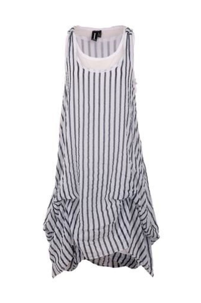 Striped Puffball Dress