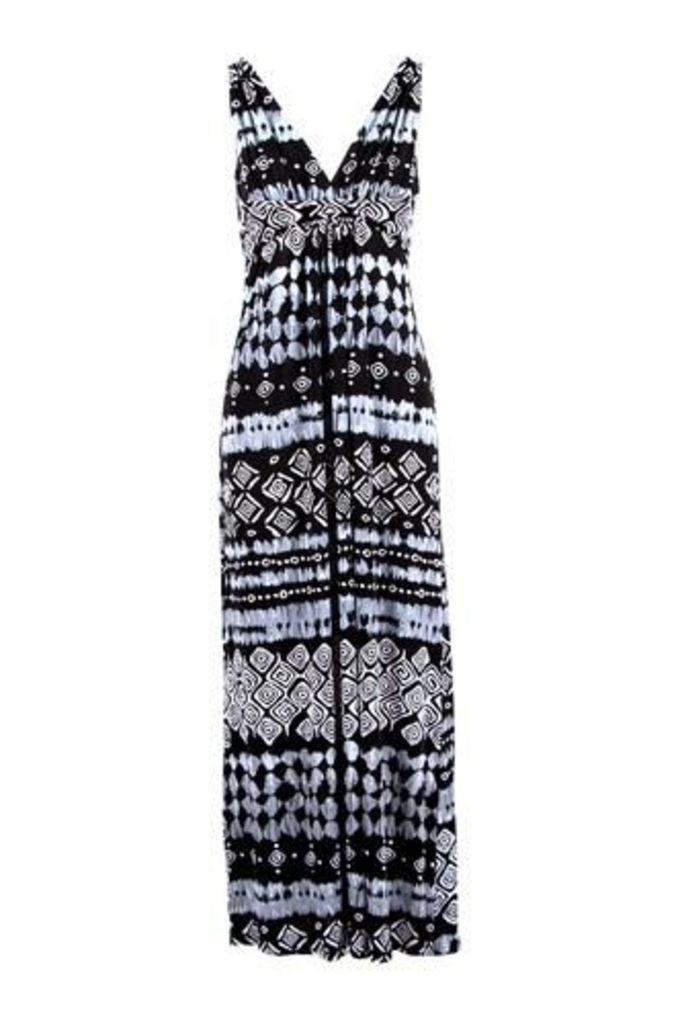 Maxi Dress With A Batik Inspired Print