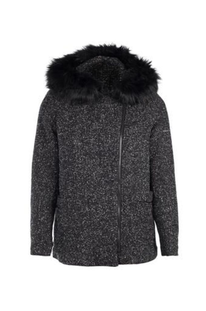 Fur Trim Coat