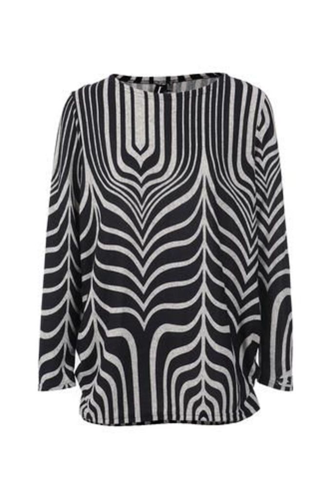 Abstract Stripe Top