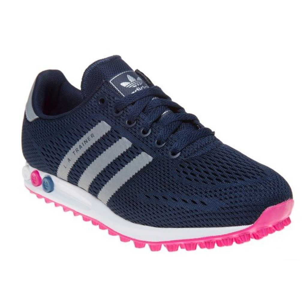adidas L.A. Trainer Trainers, Collegiate Navy/Silver/S