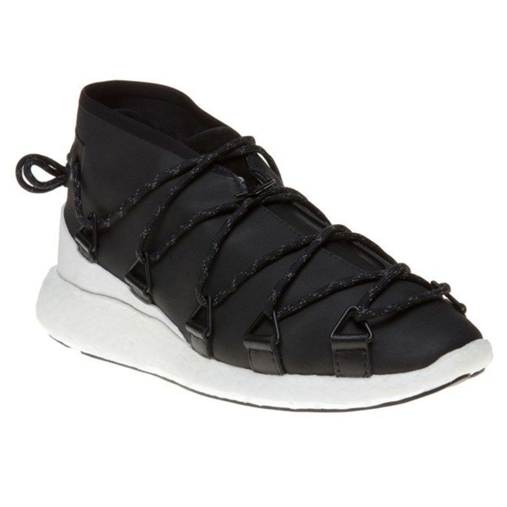 Y3 Cross Lace Run Trainers, Black