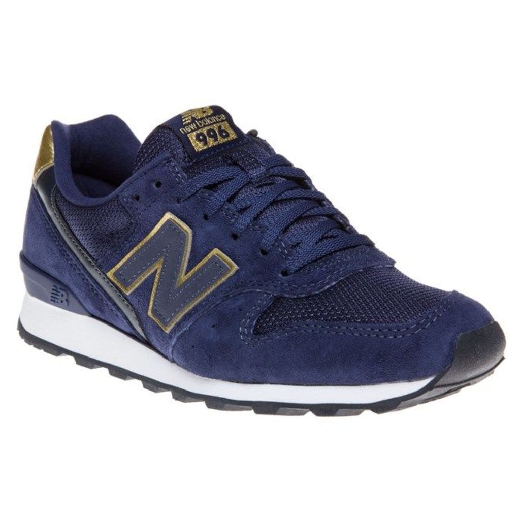 New Balance 996 Trainers, Navy/Gold