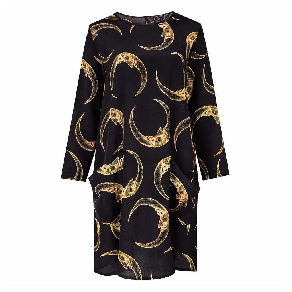 Louise Coleman - Man In The Moon Silk LS Dress