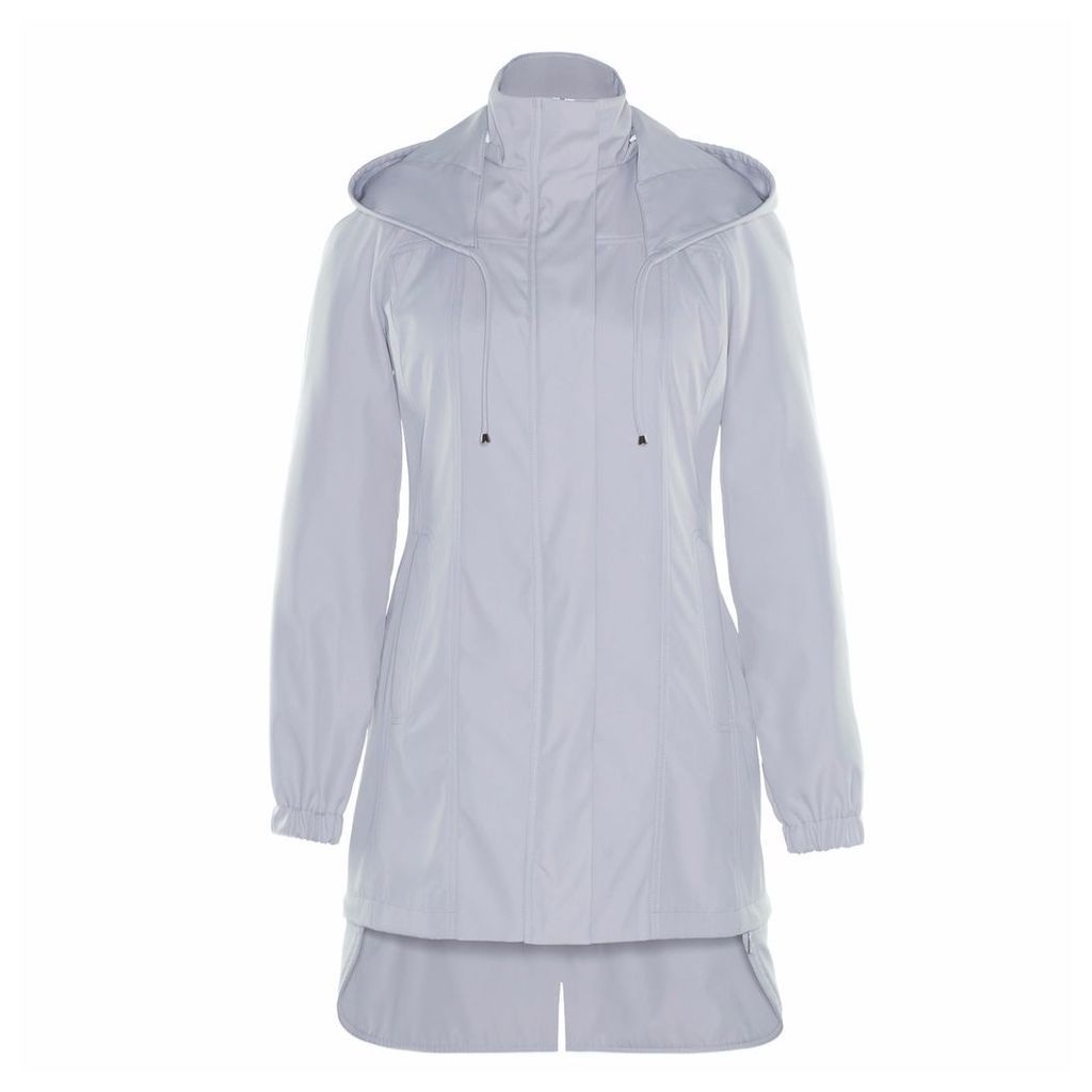 Ducktail Raincoats - Women's Light Grey Tail Raincoat