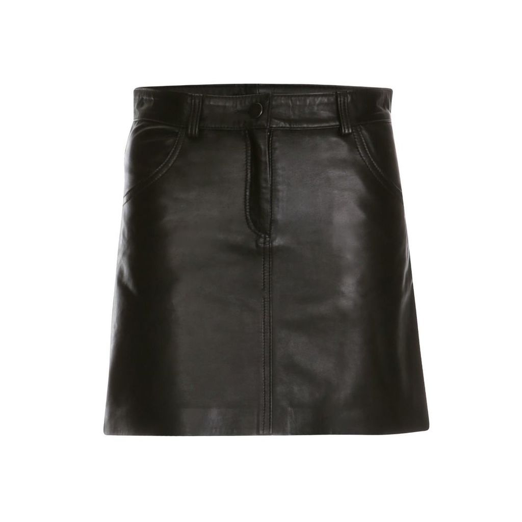 ELLESD - Leather Mini Skirt