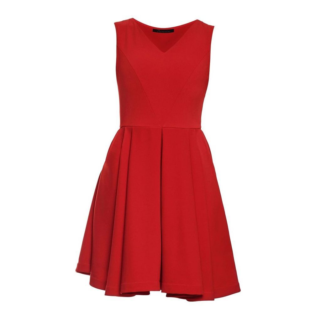 Philosofée by Glaucia Stanganelli - Red Stretch Crepe Austin Dress