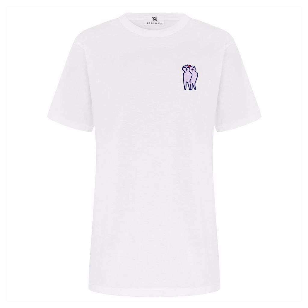 SABINNA - Lovers t-shirt lilac on white