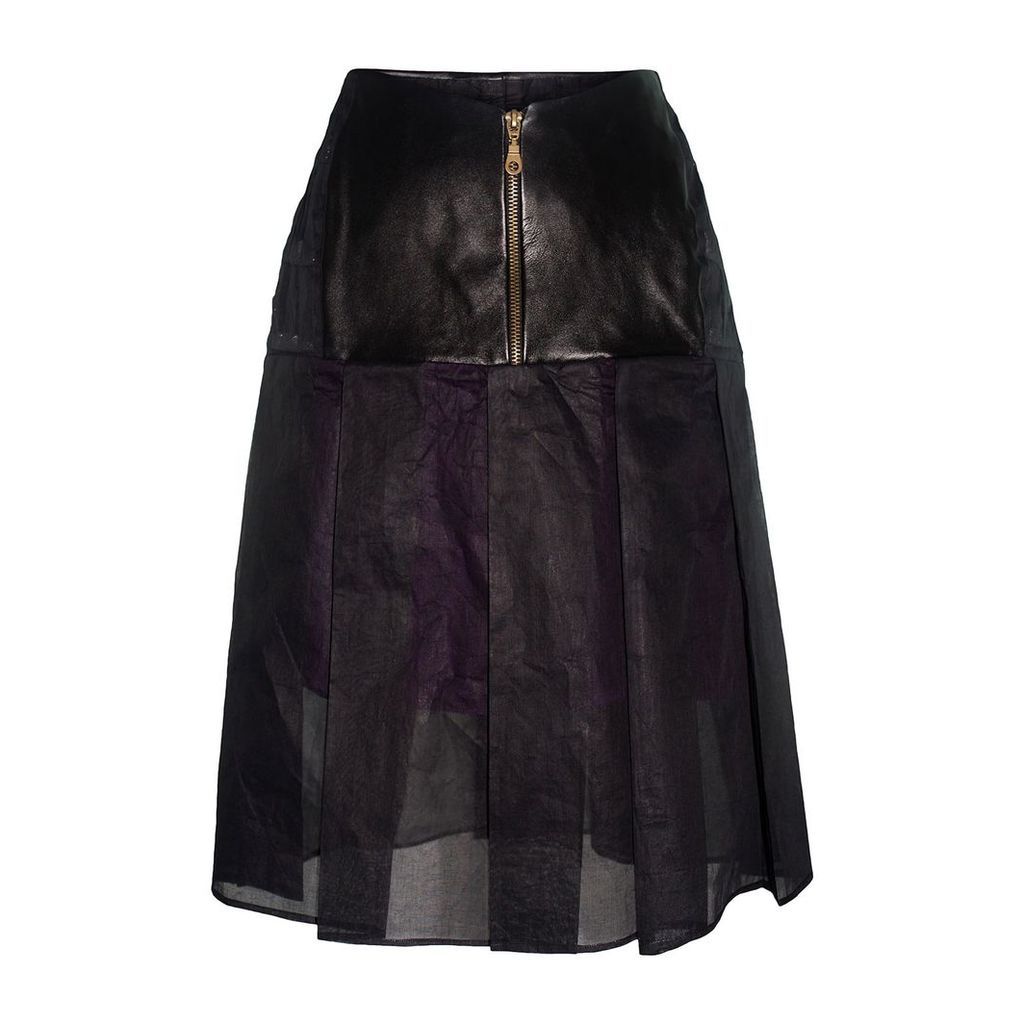 Claire Andrew - Black Pleat Organdie Skirt