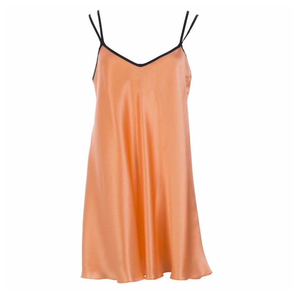 Roses Are Red - Sani Silk Dress In Coral