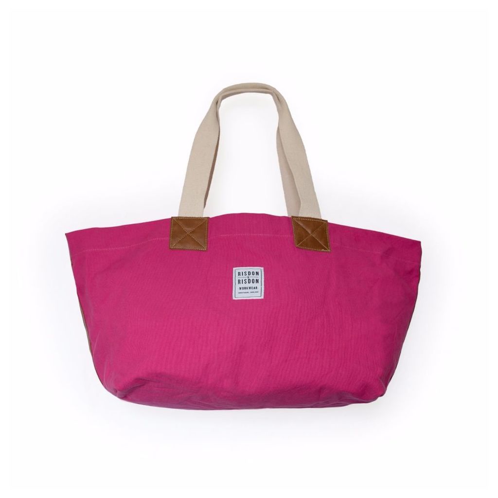 Risdon & Risdon - Original Pink Canvas & Leather Bag