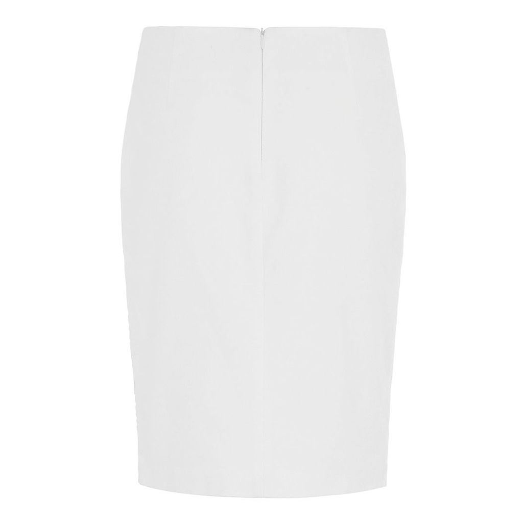 Abigail London - Cream Cotton Olivia Skirt With Lace Wrap Detail