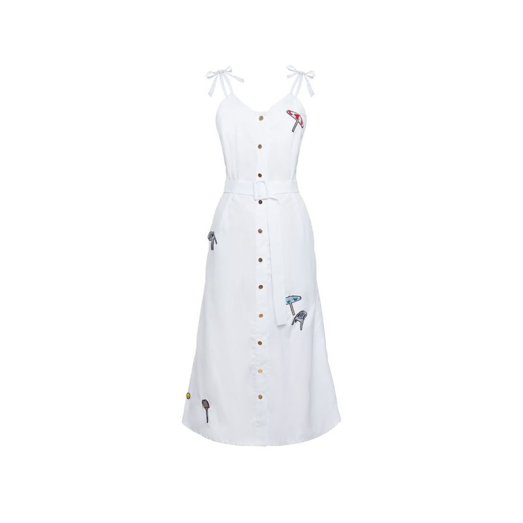 Tomcsanyi - Stollar Tie Strap Dress With Badge Detail