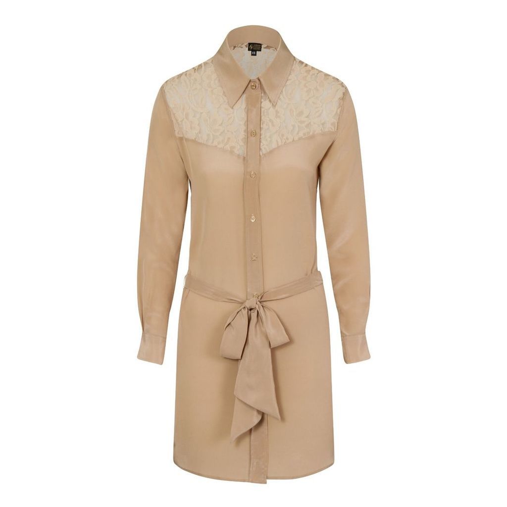 Sophie Cameron Davies - Beige Classic Silk Dress
