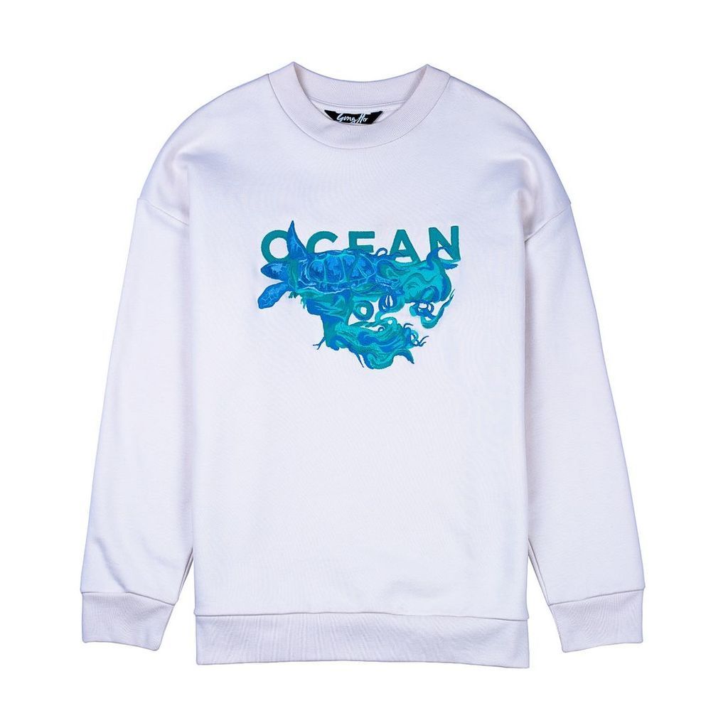 Gung Ho - Ocean Embroidered Sweatshirt