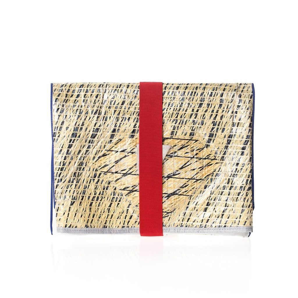 huner - Fold Over Clutch 0036 With Red Elastic