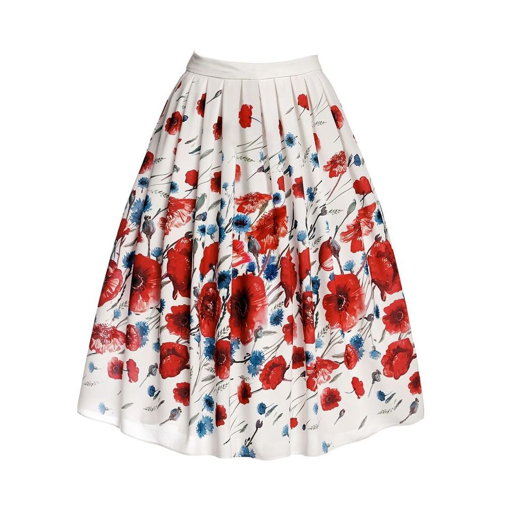 Rumour London - Poppy Floral Print Midi Skirt