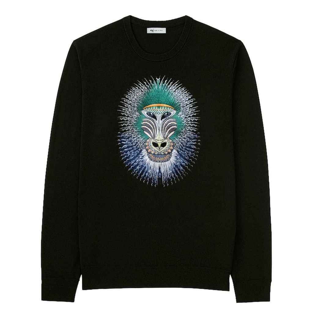 My Pair of Jeans - Baboon Embroidered Pullover