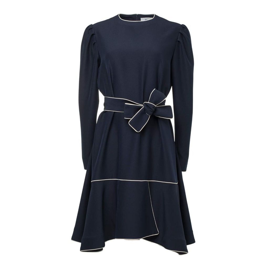 FG Atelier - Blue Crepe Loose Silhouette Dress